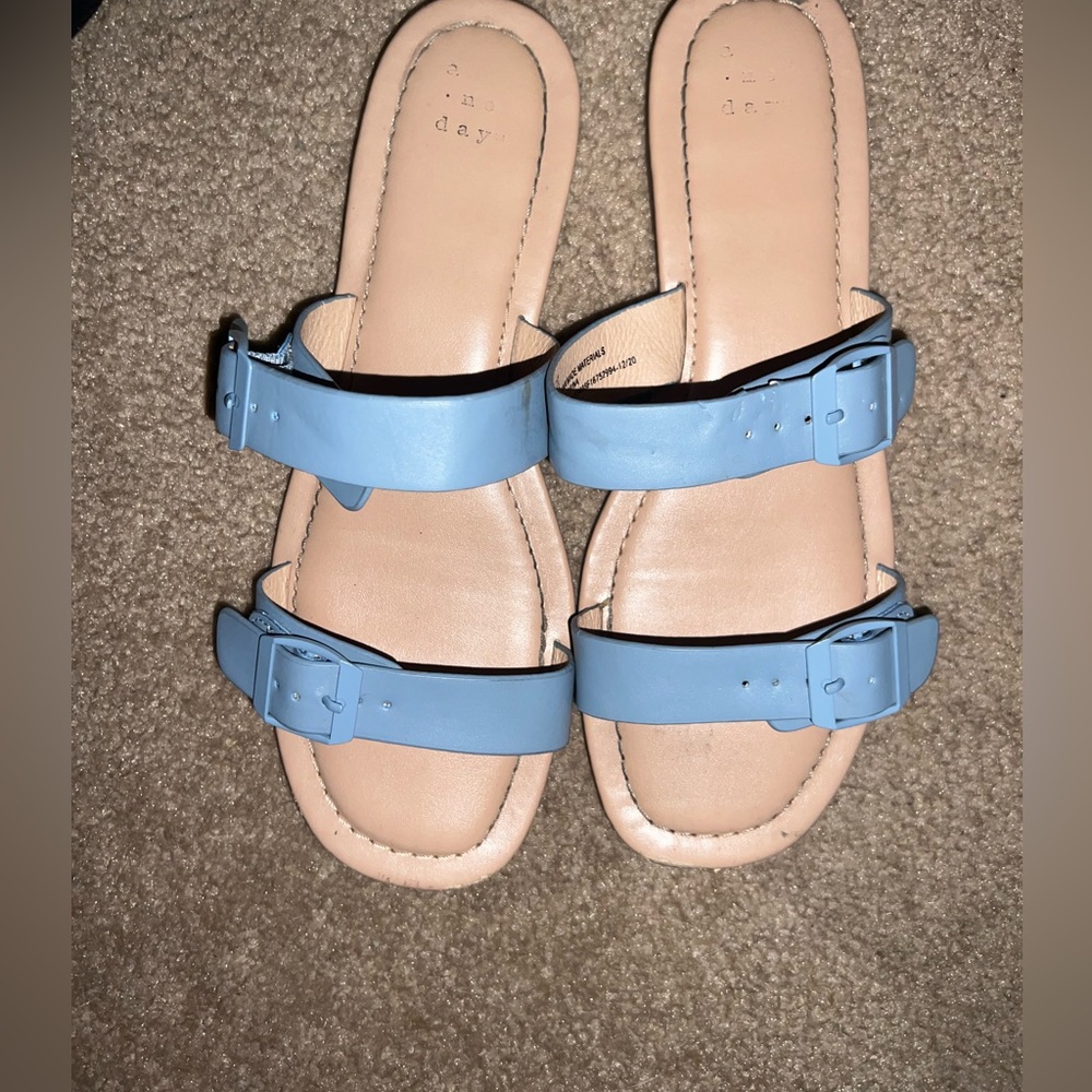 Blue A New Day double strap sandals